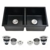 Double Bowl Undermount Quartz Sink