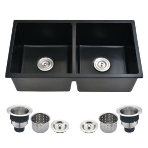 Double Bowl Undermount Quartz Sink
