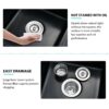 Double Bowl Undermount Quartz Sink