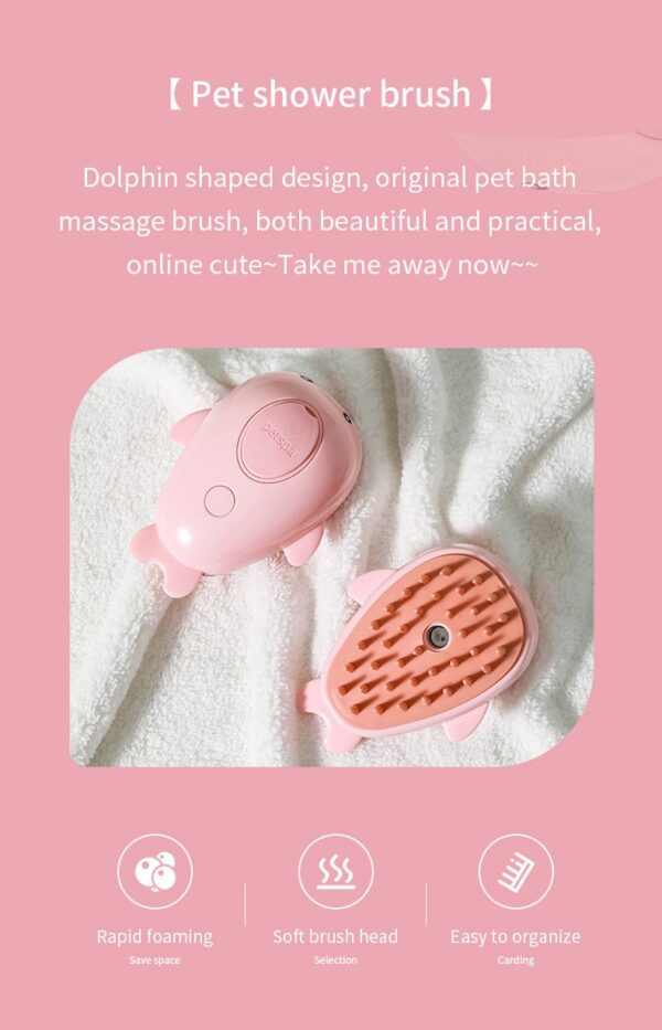 3-in-1 Rechargeable Pet Steam Brush