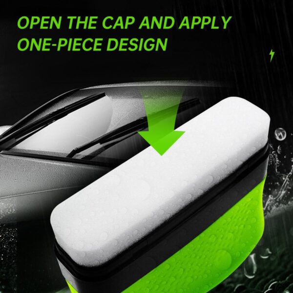 Car Glass Oil Film Remover with Sponge Cleaning Brush