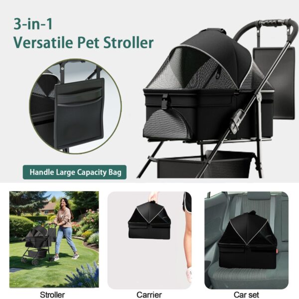 Folding 2-in-1 Pet Dog Cart