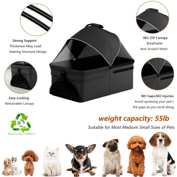 Folding 2-in-1 Pet Dog Cart